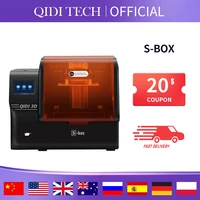 qidi tech s box resin 3d printer uv lcd printer 10 1 inch 2k lcd 4 3 inch touch screen 215x130x200mm8 46x5 11x7 87