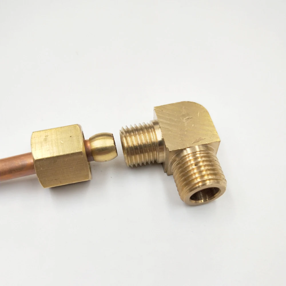Локоть соединения 1/" 1/4" 3/" 1/2" NPT папа x подходит 1/" 3/16" 1/" 5/16" 3/" OD пробки сжатия Союза латунные фитинги для труб
