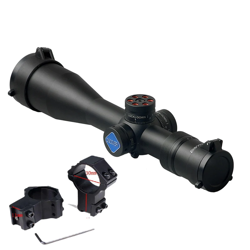 Discovery VT-3 4-16X44SF FFP Compact Scope First Focal Plane Tactical Hunting Riflescope Side Parallax Optics Sights For Ar15 - Цвет: high 11mm mount