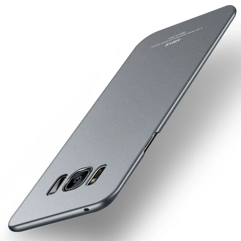 Серый Марка MSVII Для Samsung s8 Твёрдый Матовый Чехол ПК Задняя Крышка Супер Тонкий Чехол Для Телефона Для Samsung galaxy s8 plus - Цвет: Серый