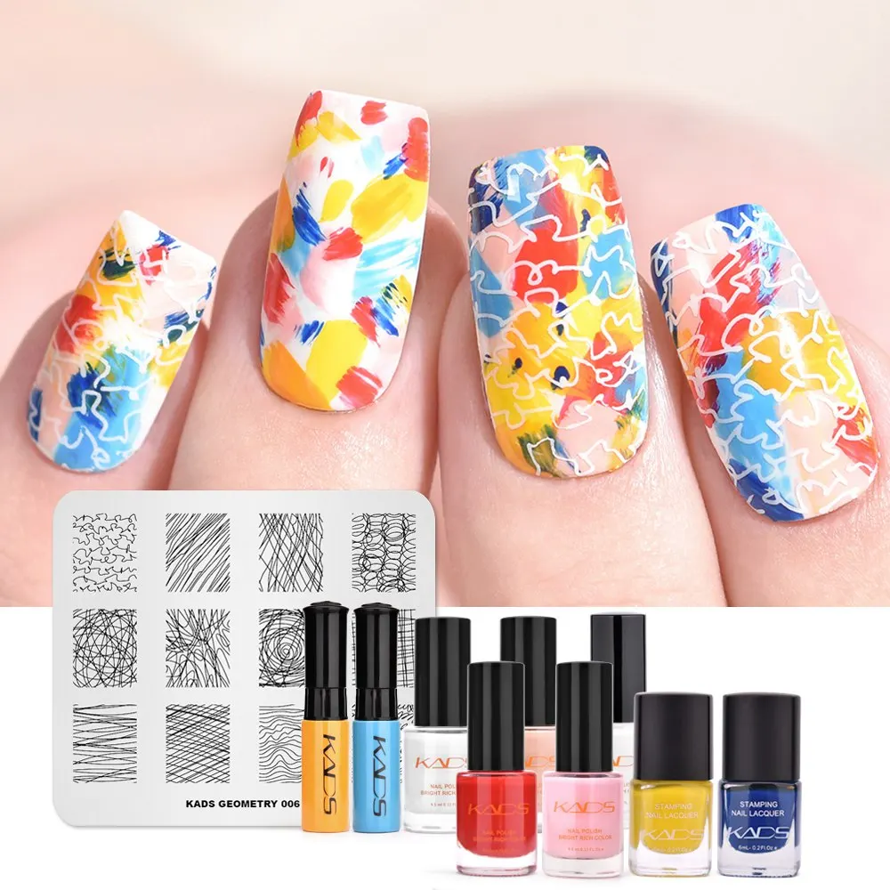 set 23 KADS Nail Art штампованные пластины природа Мода серии шаблоны для стемпинга рисунки для маникюра Лак для стемпинга трафарет для штамповки - Цвет: set 23