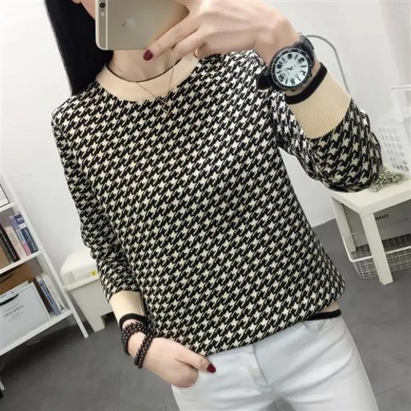 

Women's undershirt sweater woman 2020 winter new style wide-fitting western-style loose wear knitted jacket