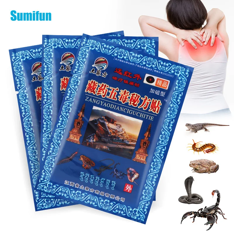 

24/48/80Pcs Scorpion Venom Patch Treat Cervical Spondylosis Neck Back Knee Joint Pain Relief Sticker Medicine Herbs PlasterC2767