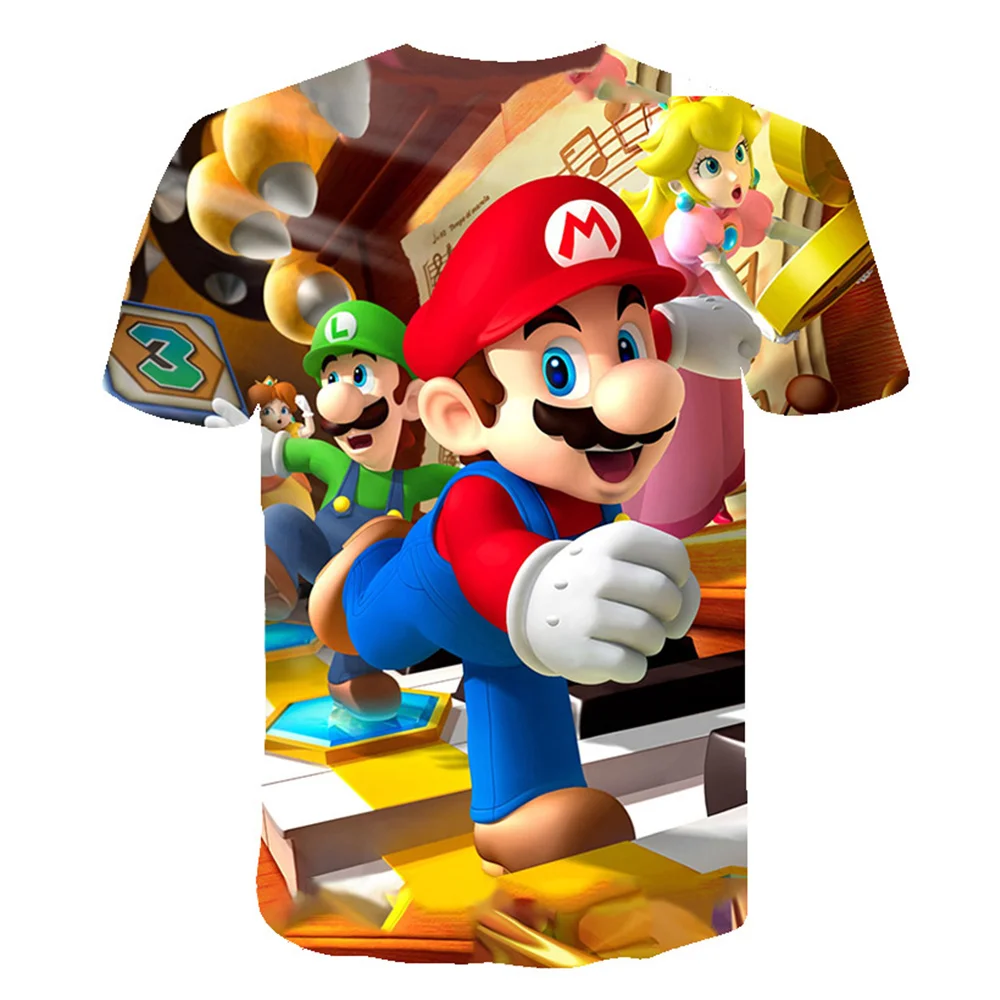 

2021 NEW Summer T-shirt Cartoon Children's clothes 3d T Shirt New Harajuku Style Classic Game Kids Clothes Casual Boys Tops