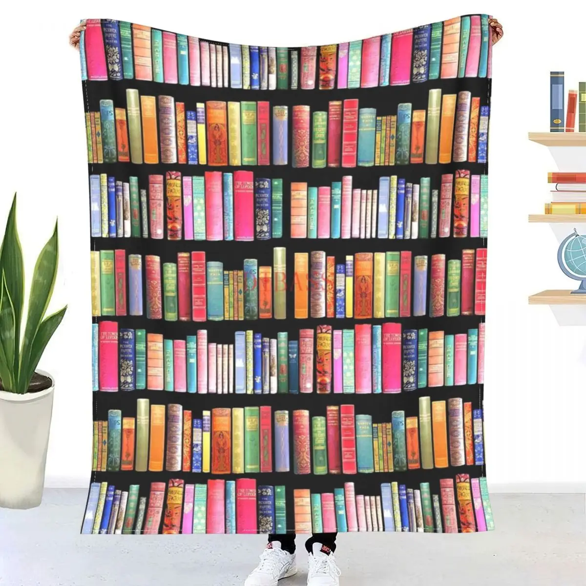 

Книжные черви радость Антикварная книга библиотека для библиофила 3D печать фланелевое одеяло