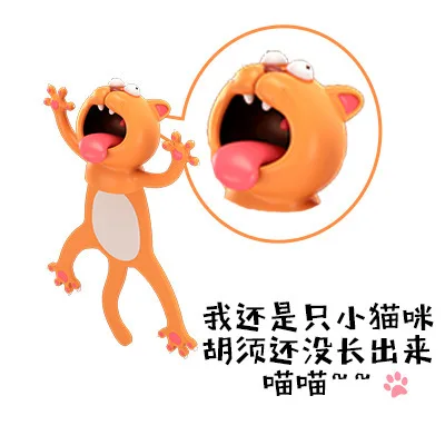 

New popular bookmark 3D modeling animal bookmark funny expression bookmark funny cartoon cute label teacher supplies gift