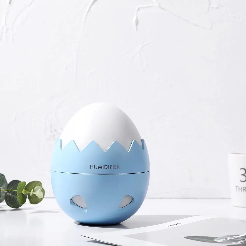 

USB 3 in 1 Warm Eggshell Humidifier Fan Aroma Air Diffuser Mist Maker With LED Night Lamp for Home Office Dormitory