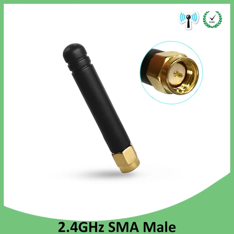 2 4 GHz антенна wifi SMA разъем ~ 3dbi ghz маленький размер 4G Zigbee wi fi антенны|Антенны для