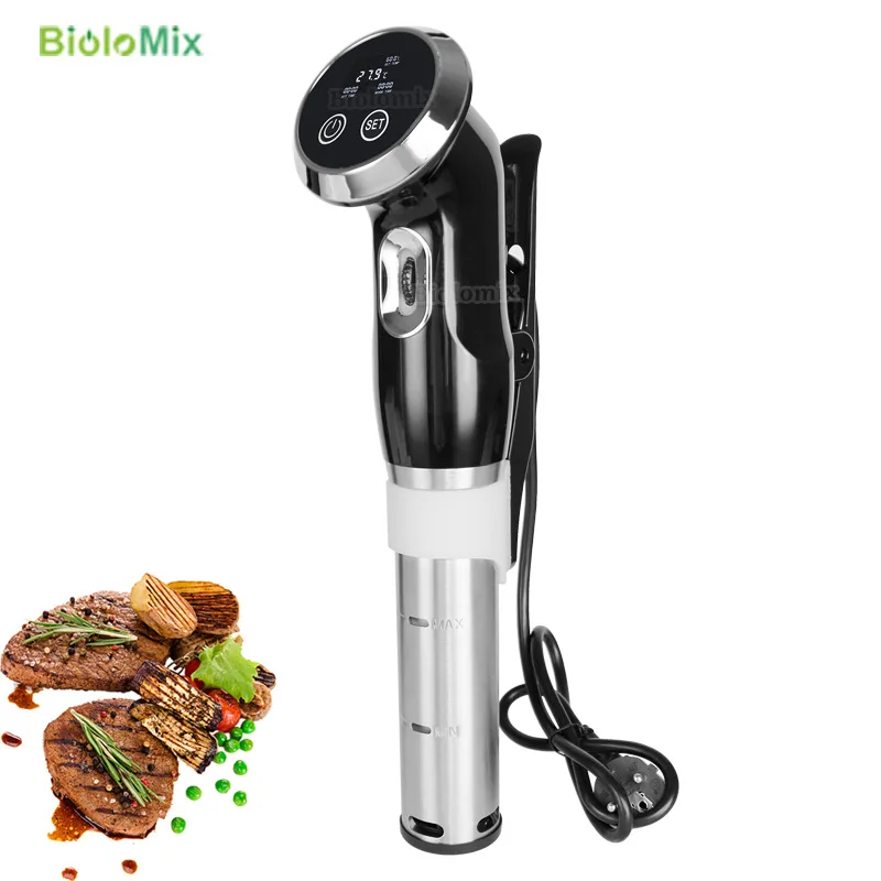Bolomix вакуумная медленная Sous Vide плита 1500 Вт Мощный 15л погружной циркулятор Машина lcd цифровой таймер из нержавеющей стали
