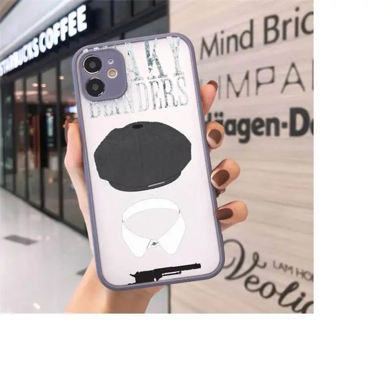 

Peaky Blinders Thomas Phone Cases Matte transparent For Gray iPhone 12 Mini 11 Pro XR XS Max 7 8 Plus X Back Cover