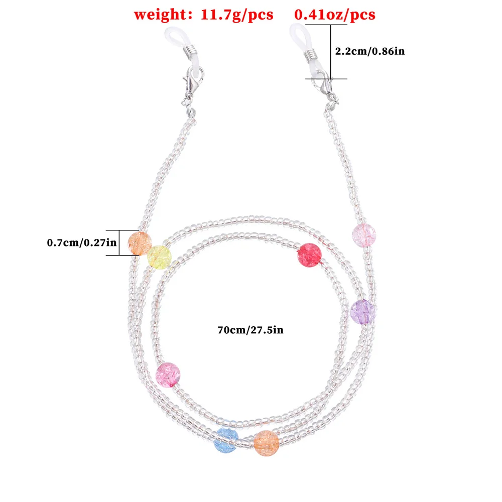 

YOUVI Steampunk Natural Beads Chain Long Necklace/Glasses Fashion Neck Strap Metal Glasses Women Jewelry Decoration Accessories