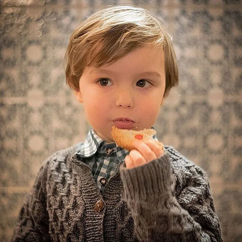 Свитер для маленьких девочек и мальчиков комплекты одежды 2020 весенний вязаный