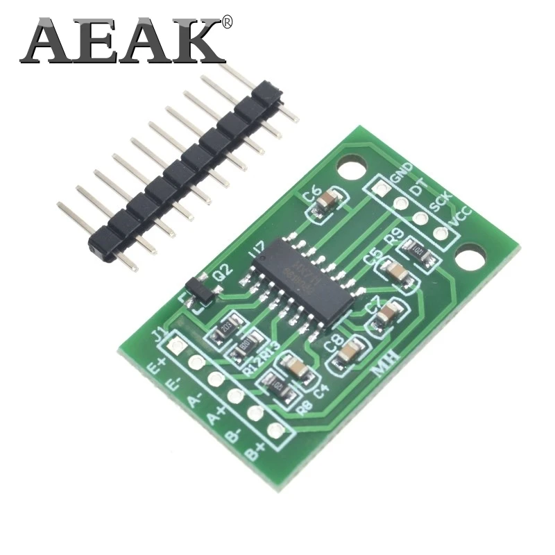 Двухканальный датчик веса AEAK HX711 24 битный прецизионный модуль A/D для электронных