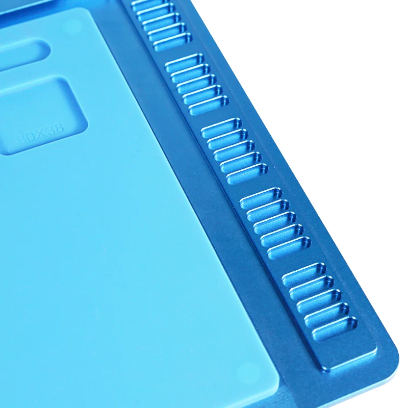 

Aluminum Alloy With Silicone Work platform Heat Resistant Insulation Desk Hot Air Station Mat Mobile Phone BGA PCB Soldering