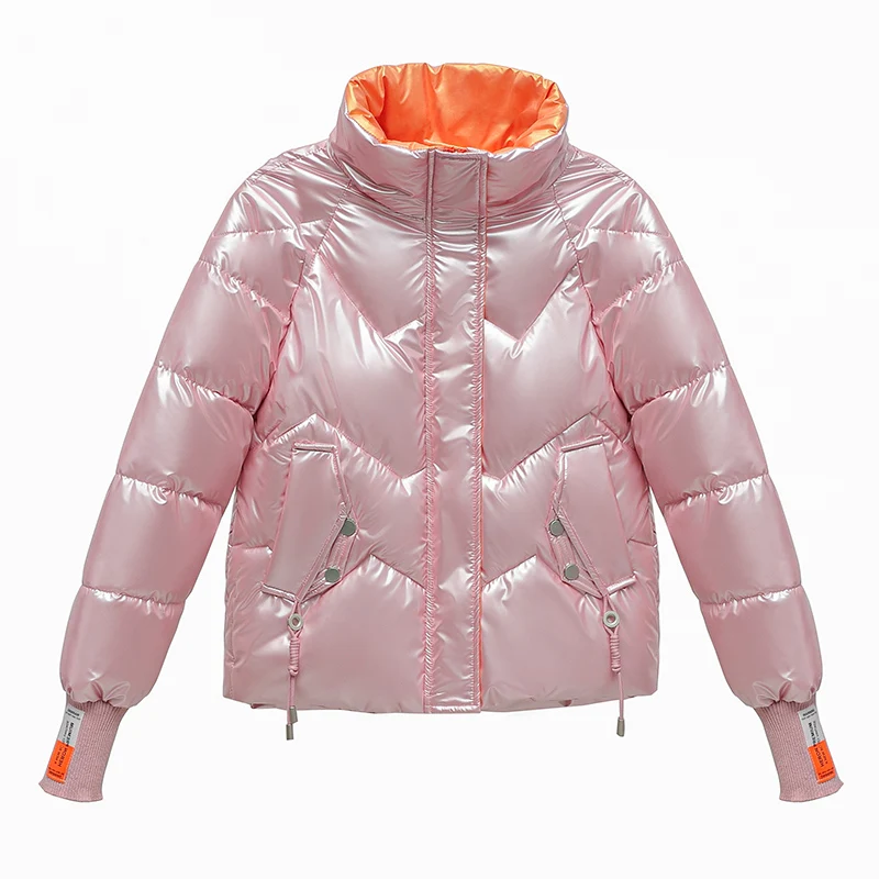 

2021 Новая женская зимняя куртка M-2XL девочек пуховое пальто Высокое качество стенд-callor хлеб Пальто повседневные зимние теплые парки; Зимняя о...