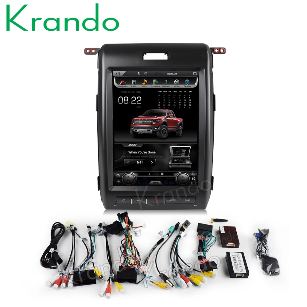 

Krando Android 8.1 12.1"for Ford F150 2009-2014 Car navigator stereo with screen gps navigation player Car stereo with screen