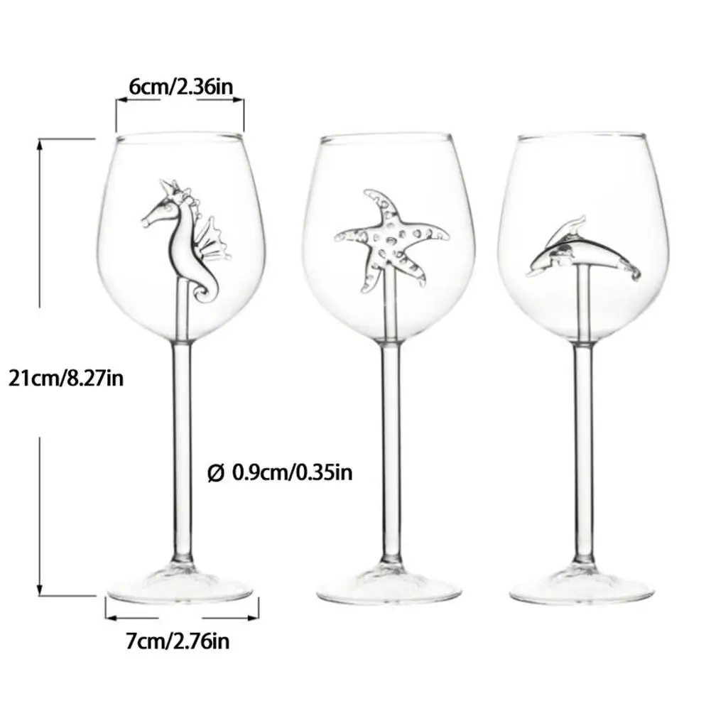 Креативный бокал для красного вина 300 мл из боросиликатного стекла виски пива