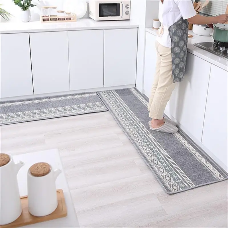 

New Kitchen Anti-slip Mat Long Strip Absorption Doormat Entrance Bathroom Living Room Bedroom Area Rugs Floor Carpet Prayer Pad