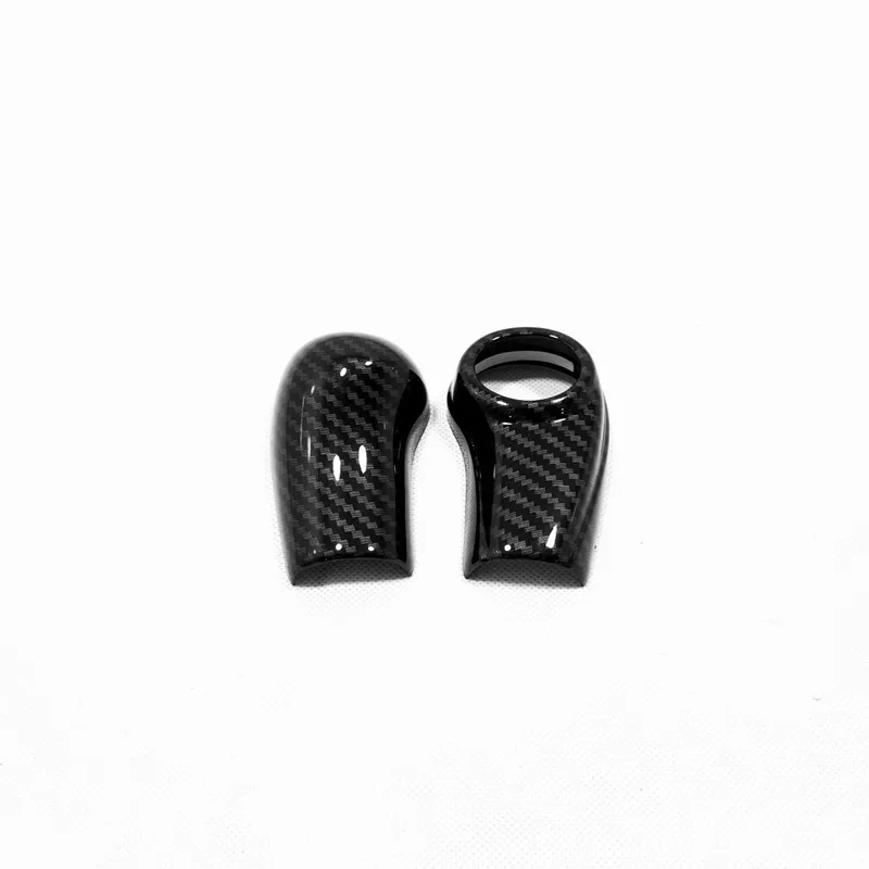 

ABS Matte/Carbon fibre internal Car gear shift lever knob handle cover trim For Honda HRV HR-V Vezel 2014-2019 accessories 2pcs