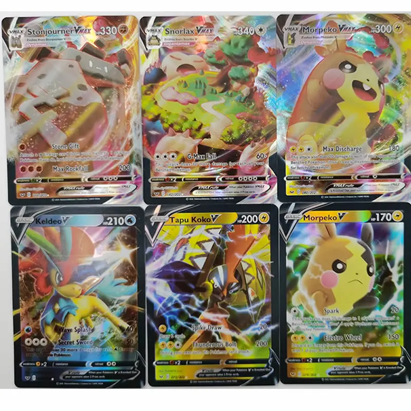 TAKARA TOMY-cartas de Pok&eacute;mon V VMAX para ni&ntilde;os, cartas brillantes, juego de batalla, Colecci&oacute;n, Booster Box, 30 Uds.-2