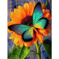 5d diy diamond painting full square new arrival animal butterfly diamond embroidery sale flower sunflower mosaic home decor