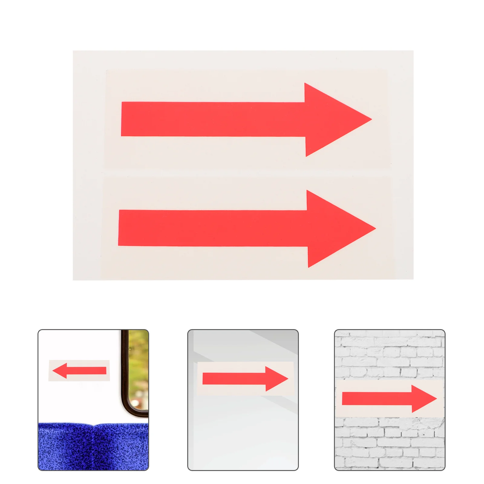 

2pcs Indicating Direction Arrow Sticker Safety Arrow Decal Arrow Indicating Decal