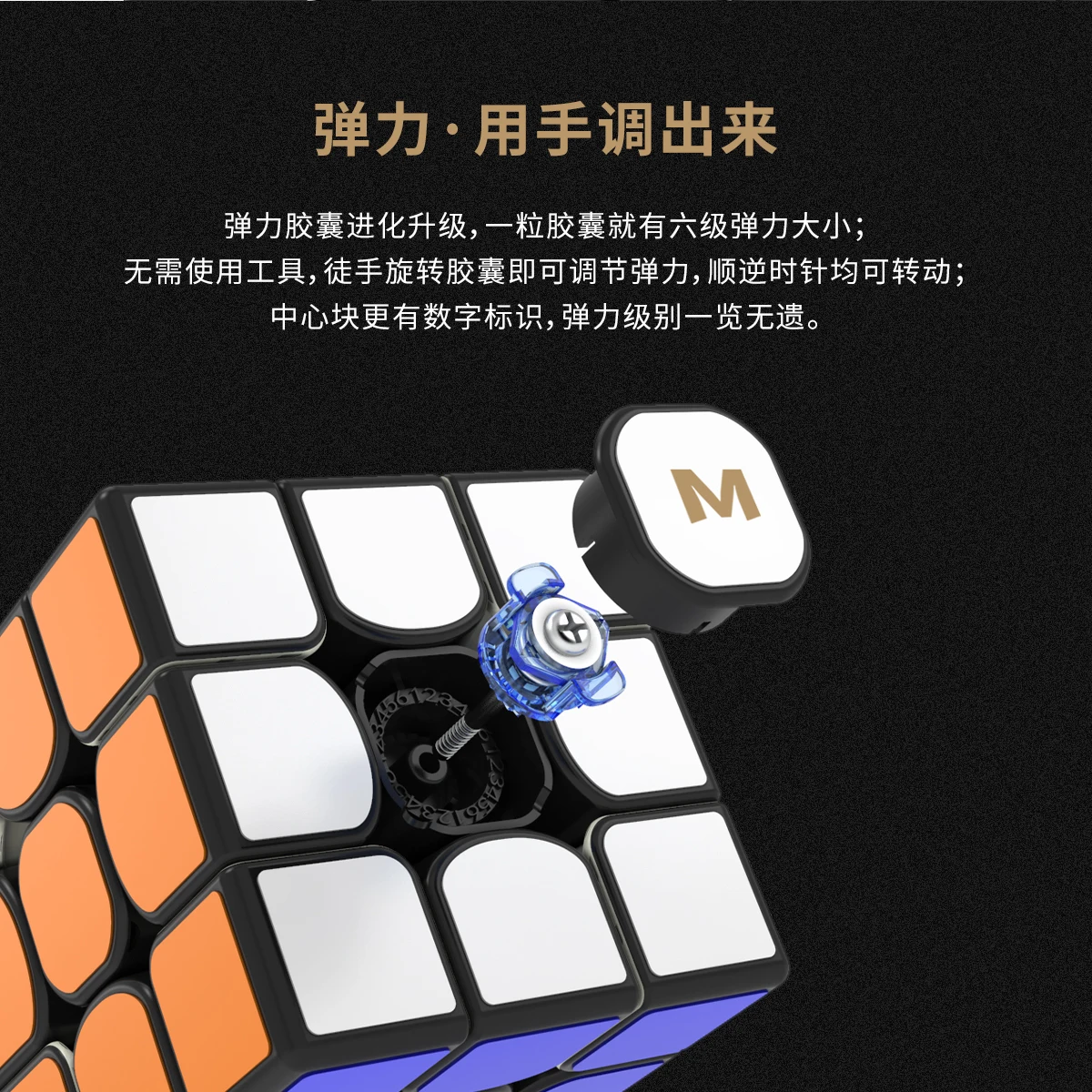 Cuber speed YJ MGC Elite M 3x3 черный скоростной куб YJ MGC Elite Магнитный 3x3x3 волшебный куб головоломка