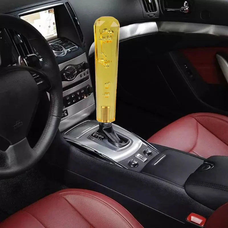 

20cm Colorful Manual Crystal Bubble Car Gear Shift Knob Auto Stick Gear Lever Knob Universal Shift Knob Stick Car Accessories