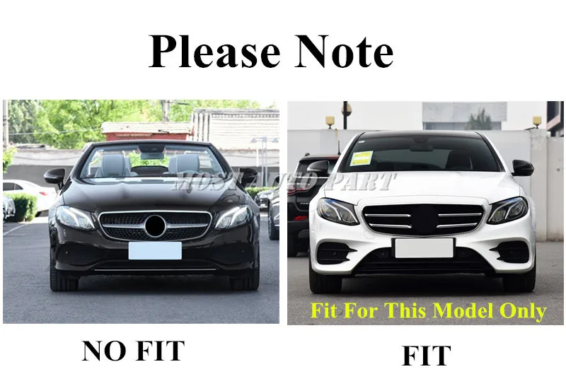 Молдинговая крышка переднего нижнего бампера из нержавеющей стали для Benz E