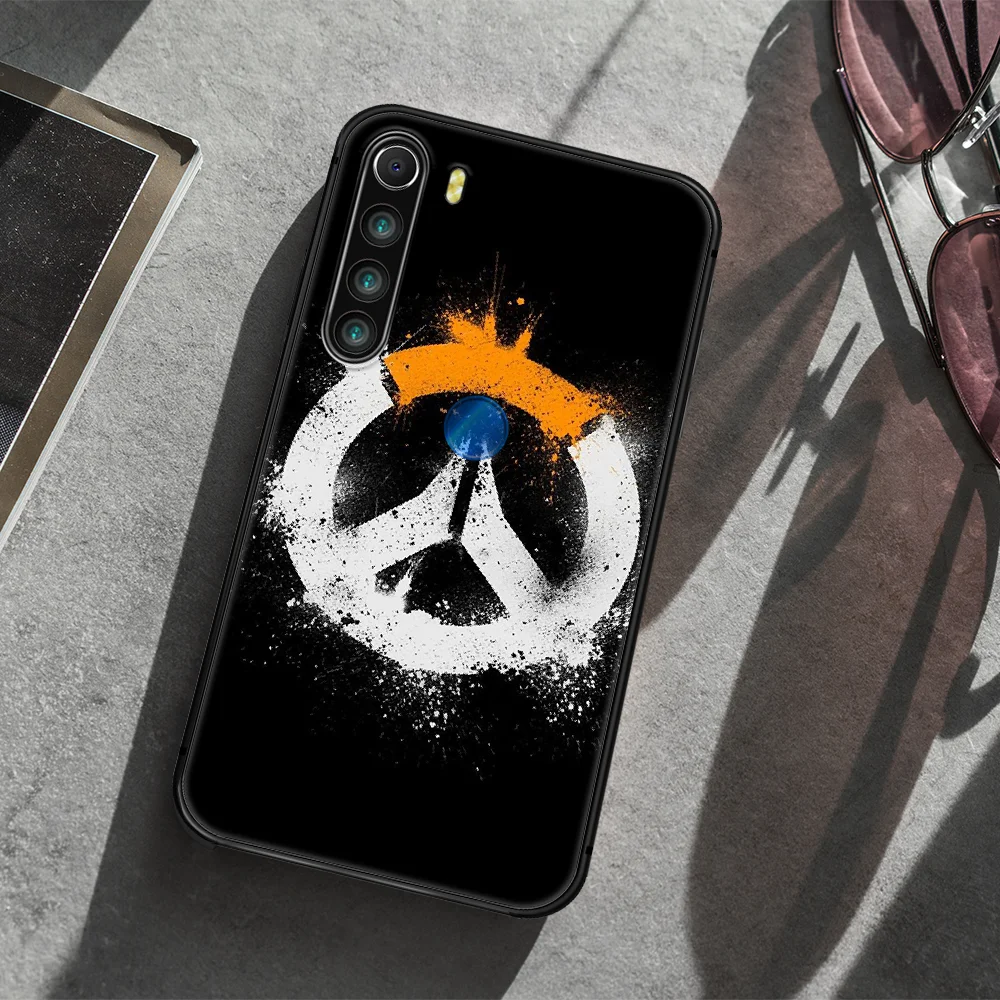 

Overwatch OW game Phone Case Cover Hull For XIAOMI Redmi 7 7a 8 8a 9 10X NOTE 6 7 7s 8 8t 9 9s Pro Max black Back 3D Hoesjes