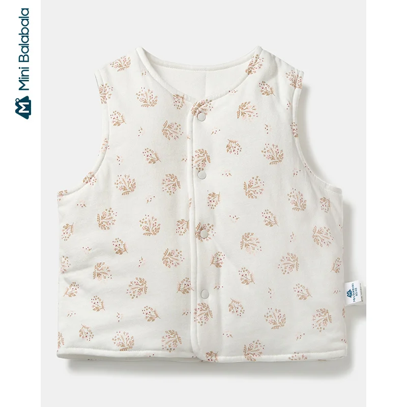 Детский жилет Minibalabala с хлопковой подкладкой для мальчиков и девочек новинка зимы