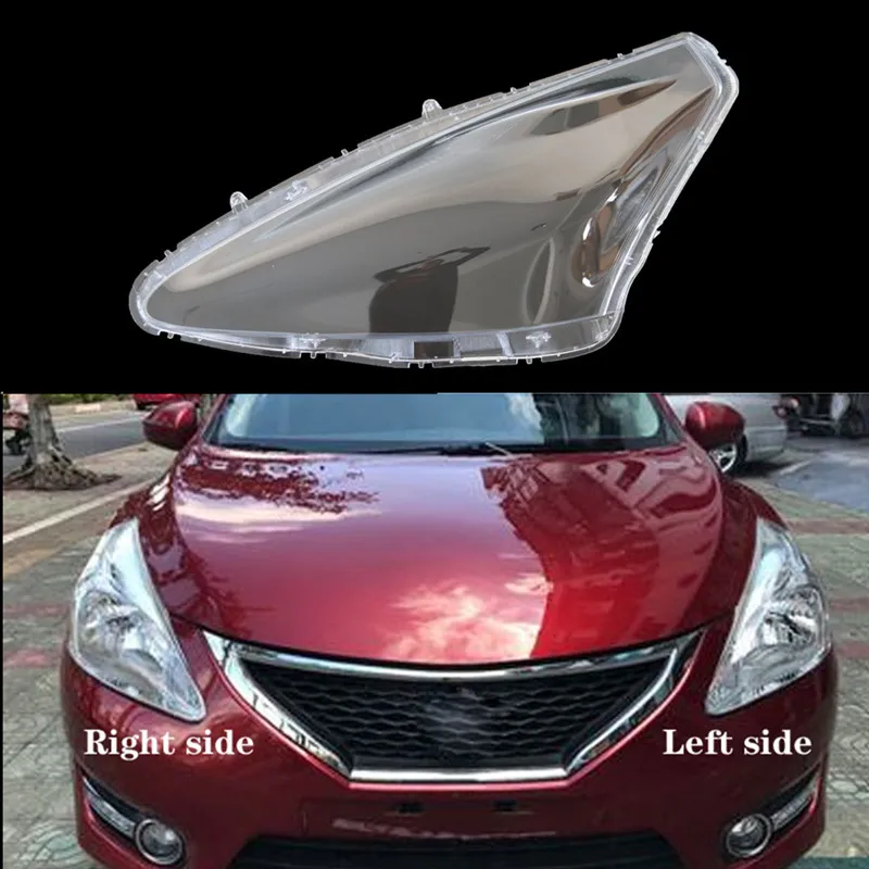 Для Nissan Tiida 2011 2014 передние фары прозрачные абажуры лампа оболочка маски крышка