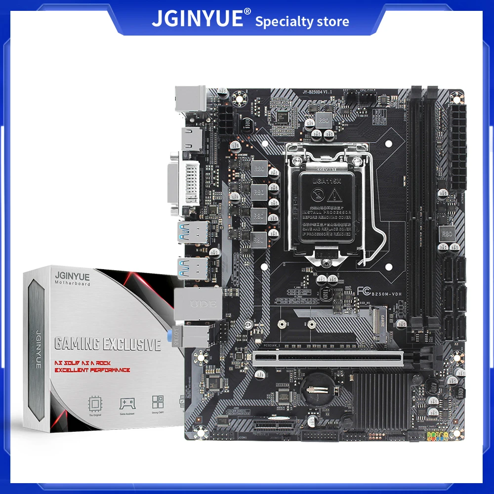 Материнская плата JGINYUE B250 Intel Core i3/i5/i7 1151 МГц|Материнские платы| |