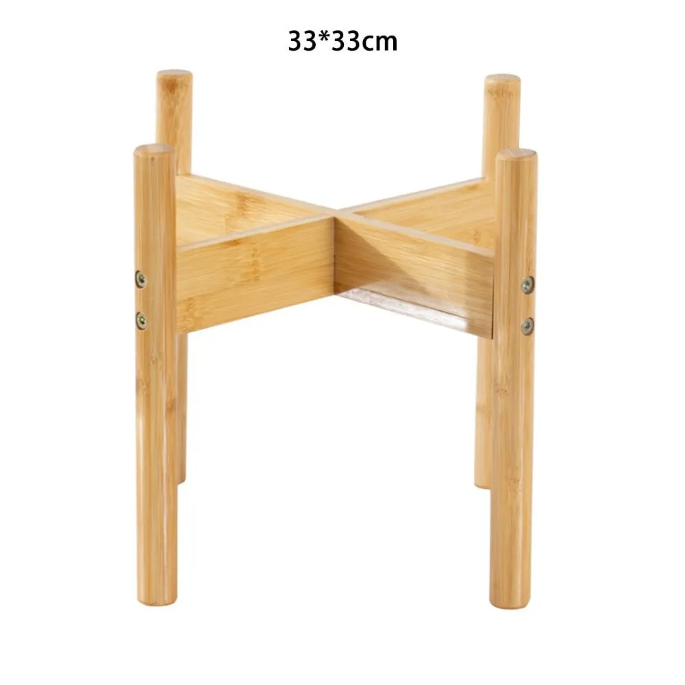 Деревянная четырехногая ваза для цветочных горшков скользящий кронштейн