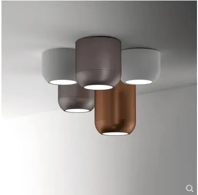 Nordic modern metal simple round bedroom office small chandelier restaurant creative ceiling lamp