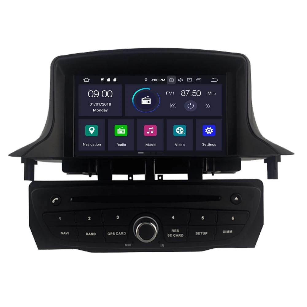 Автомобильный мультимедийный плеер RoverOne для Renault Megane III 3 Fluence Android 10 Восьмиядерный