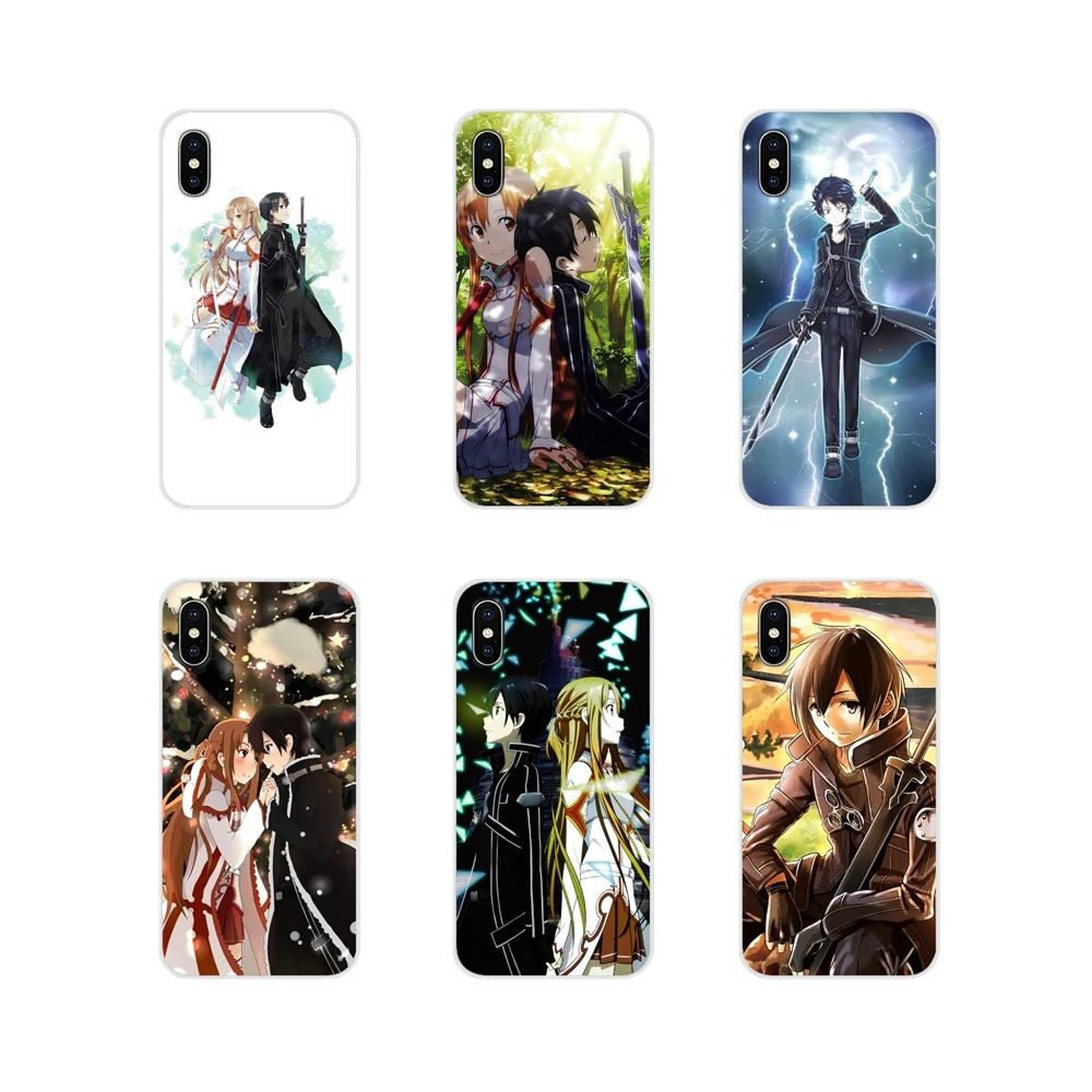 For LG G3 G4 Mini G5 G6 G7 Q6 Q7 Q8 Q9 V10 V20 V30 X Power 2 3 K10 K4 K8 2017 Sword Art Online game girl Asuna Krito Design Case | Мобильные