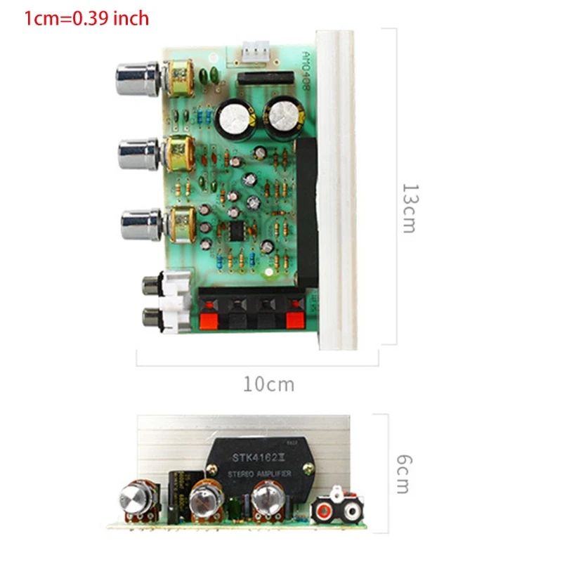 77UB 50 Вт + STK4132 Плата усилителя DX-0408 2 0 канал двойной высокий-Мощность DIY модуль