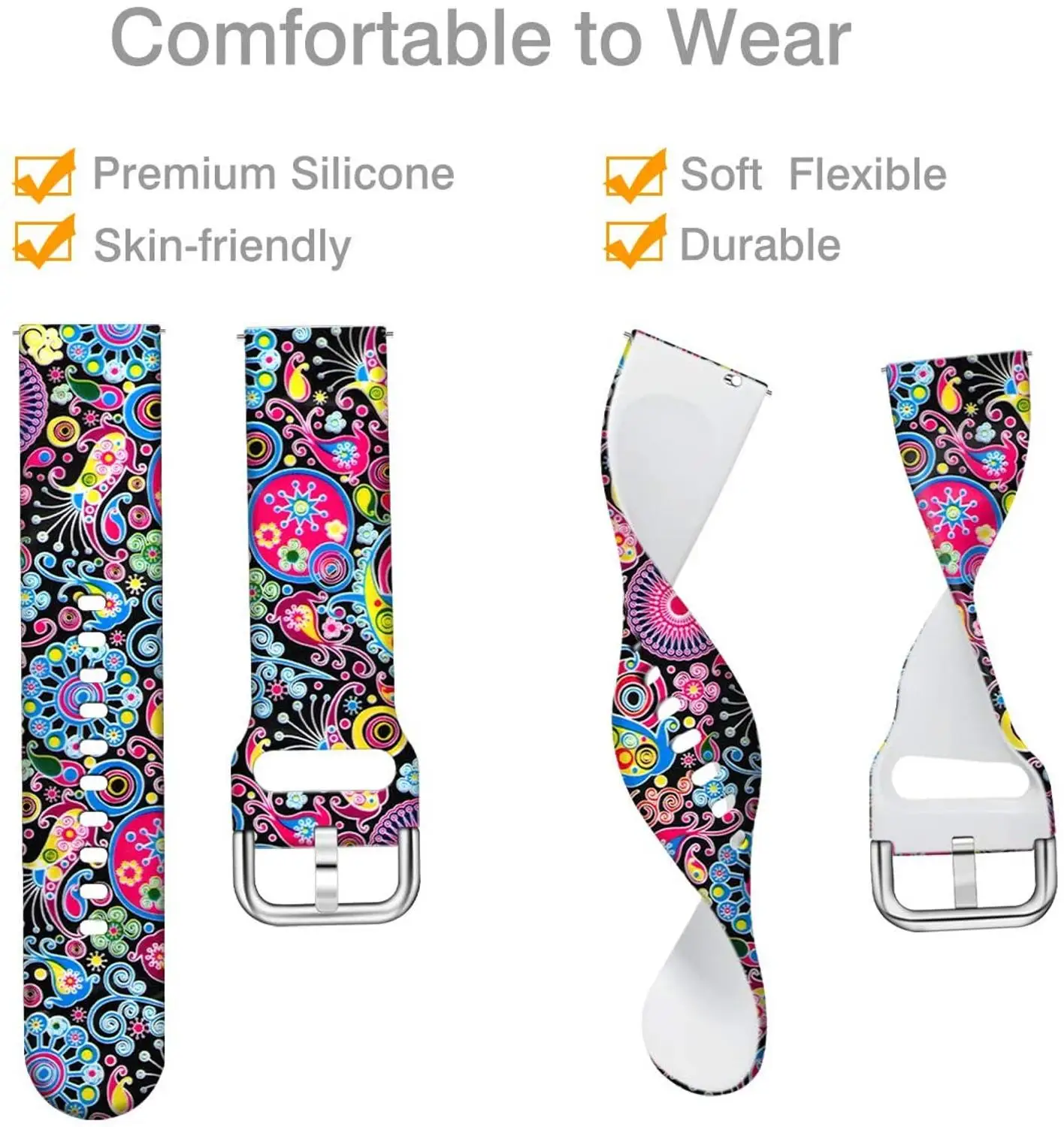 20mm 22mm Strap for samsung galaxy Watch 4/5/40mm 44mm Active 2 amazfit gts 2 Mini Bip Bracelet galaxy watch 4/Classic 46mm 42mm