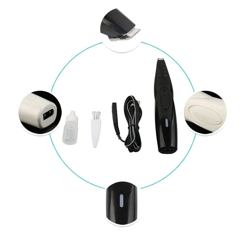 

Dog Hair Trimmer USB Rechargeable Professional Pets Hair Trimmer for Dogs Cats Pet Grooming Tool Dog Hair Clipper /1