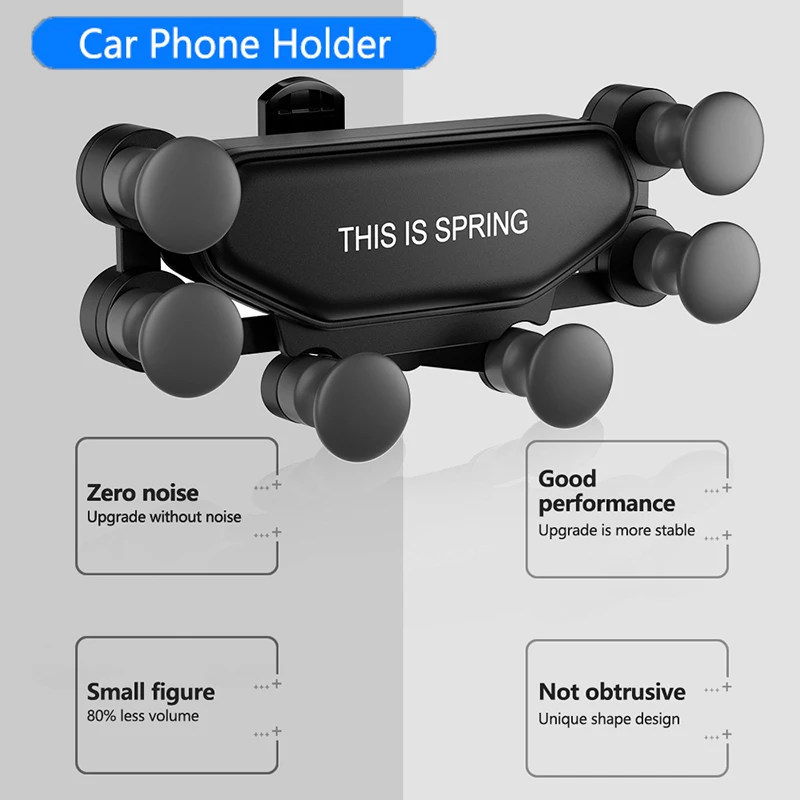 

No Magnetic Navigation Car Holder Phone Car Air Vent Mount Clip Strong Mobile Smartphone Holder For iPhone 12 Pro Max Xiaomi 11