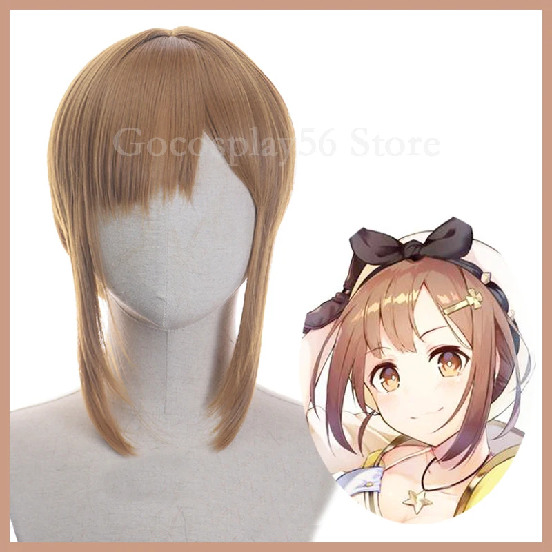 

Reisalin Stout Wig Game Atelier Ryza: Ever Darkness & the Secret Hideout Cosplay Wig Synthetic Hair JRPG Role Play Ryza Wig