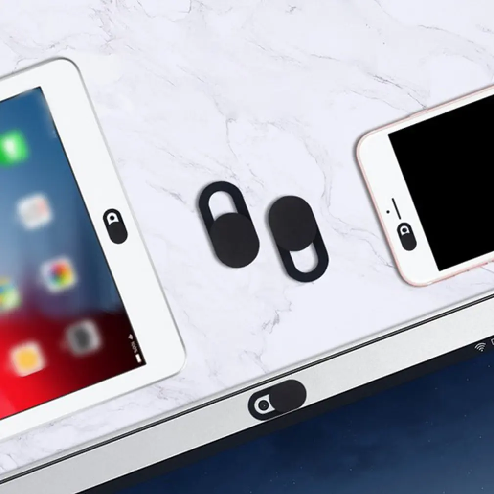 Черные 6 шт. ультратонкие крышки веб-камеры наклейка на веб-камеру Крышка для