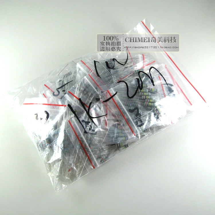 Бесплатная доставка. 1 Вт Резистор из углеродистой пленки k o - 2 в общей сложности 30