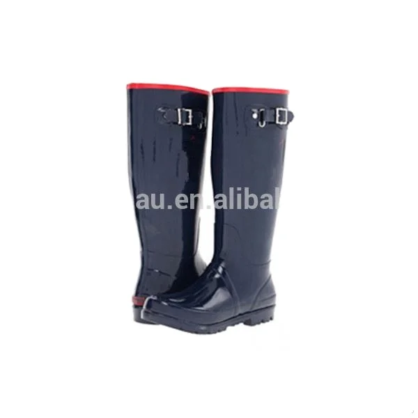 

Wearing black rubber protection overshoes waterproof motorcycle boots for men