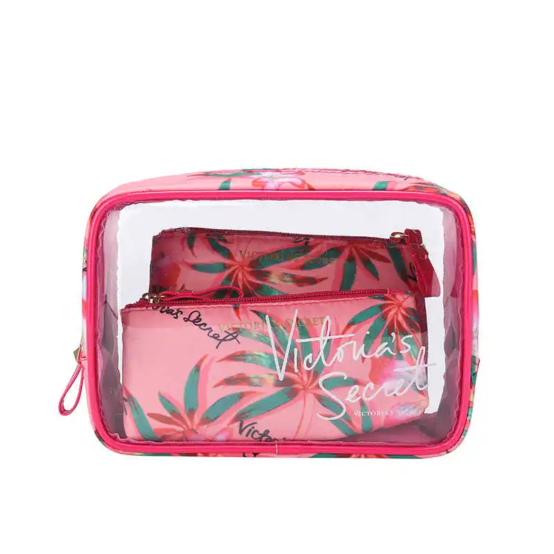 

new portable cosmetic bag 3-piece set outdoor travel bag Cosmetic bag fashion transparent storagwaterproof wash bag