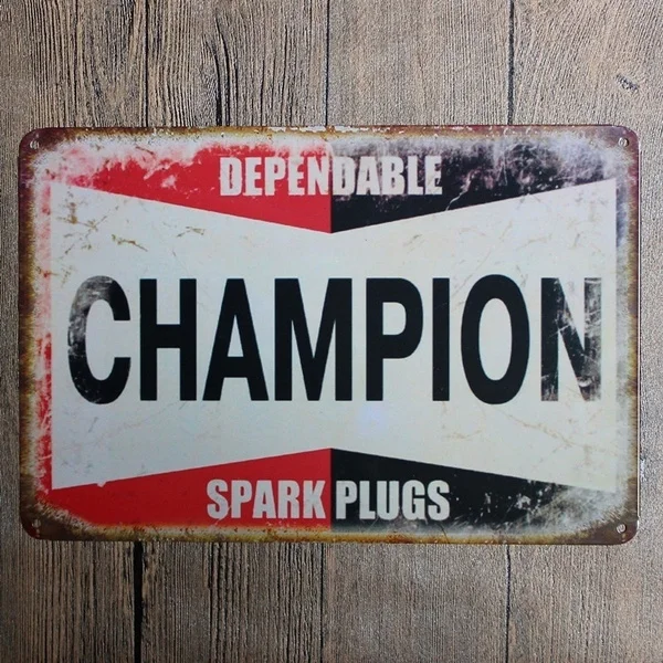 

\CHAMPION\Metal Tin Sign Bar Pub Home Wall Decoration Retro Metal Art Poster Crafts(Visit Our Store, More Products!!!)