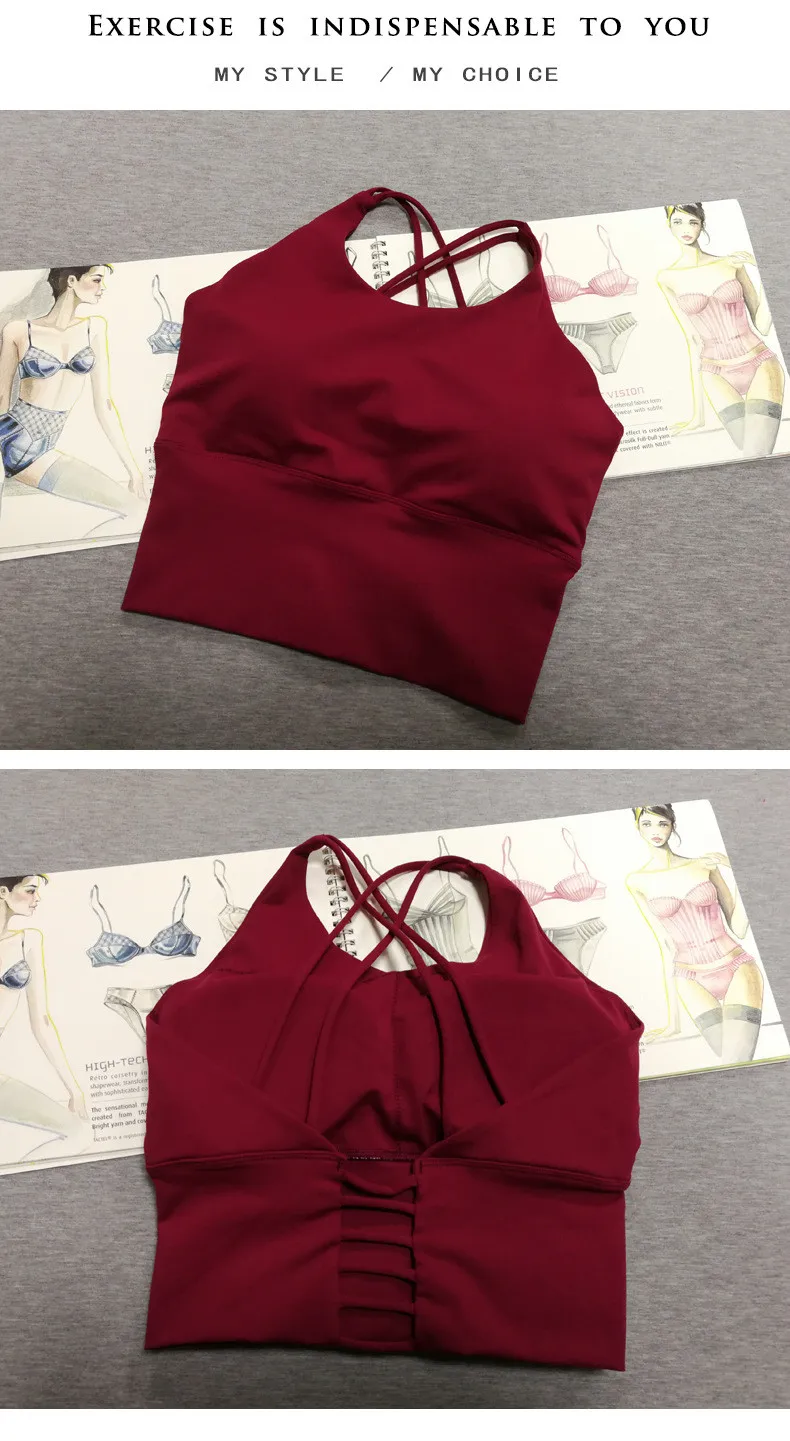 Женский спортивный бюстгальтер спереди сексуальный Brathable топ пуш-ап женский для