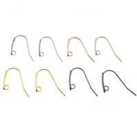 20pcslot 316 stainless steel never allergy earring hook ear wire clasps findings for diy jewelry making earring accessories