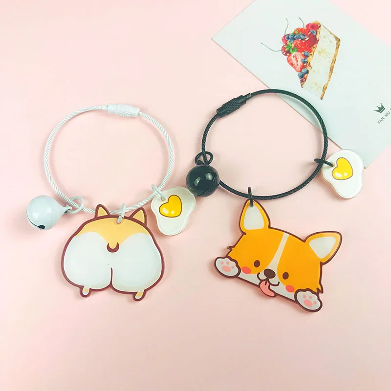 2020 креативный милый кулон Шиба корги Хаски брелок лучший друг собаки